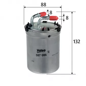 Filtre à carburant VALEO 587086