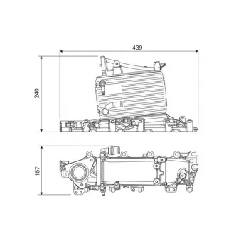 Intercooler, échangeur VALEO 818684