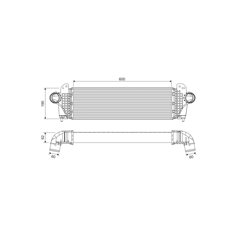 Intercooler, échangeur VALEO 818694