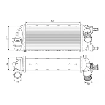 Intercooler, échangeur VALEO