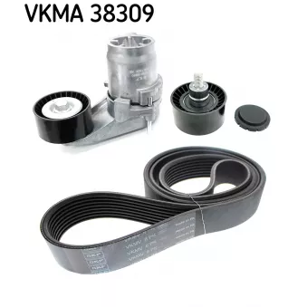 Jeu de courroies trapézoïdales à nervures SKF VKMA 38309