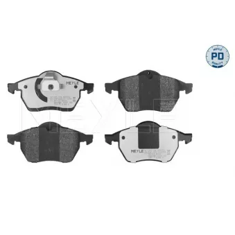 Jeu de 4 plaquettes de frein avant MEYLE 025 218 2919/PD