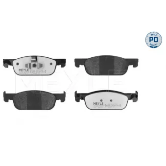 Jeu de 4 plaquettes de frein avant MEYLE 025 225 2517/PD