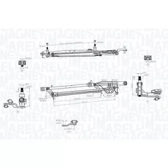 Tringlerie d'essuie-glace MAGNETI MARELLI 085570700010