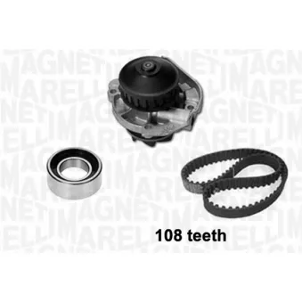 Pompe à eau + kit de courroie crantée MAGNETI MARELLI