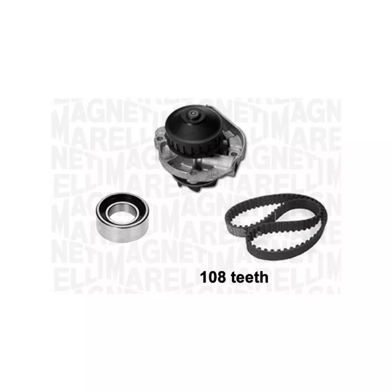 Pompe à eau + kit de courroie crantée MAGNETI MARELLI 341401610001