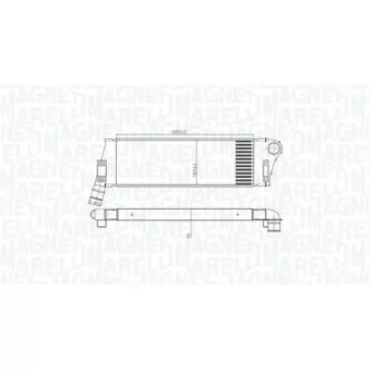 Intercooler, échangeur MAGNETI MARELLI 351319206240