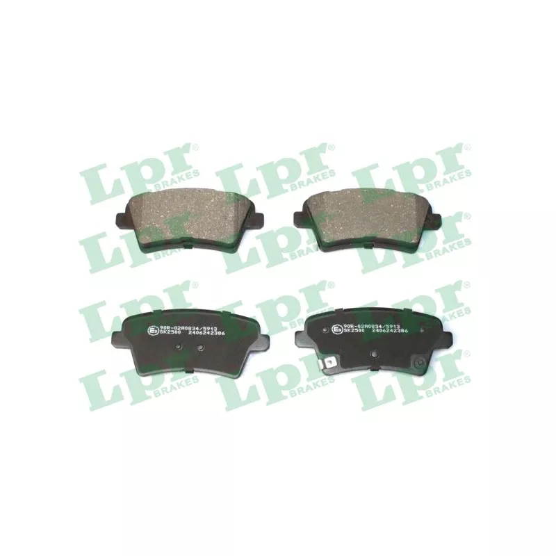 Jeu de 4 plaquettes de frein avant LPR 05P2386