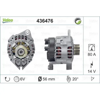 Alternateur VALEO 436476