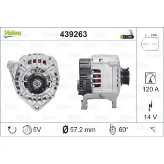 Alternateur VALEO 439263