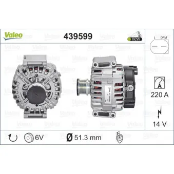 Alternateur VALEO 439599