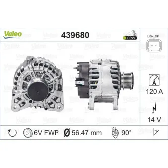 Alternateur VALEO 439680