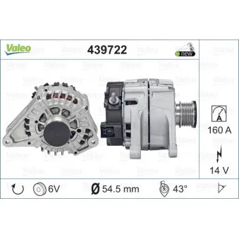 Alternateur VALEO 439722