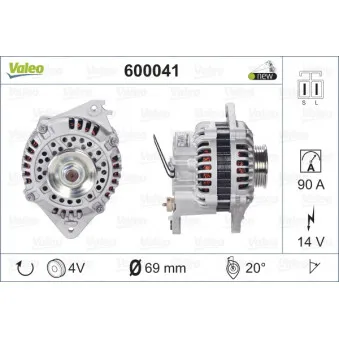 Alternateur VALEO 600041