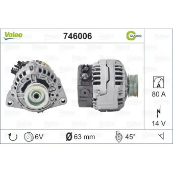 Alternateur VALEO 746006