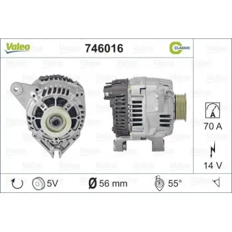 Alternateur VALEO 746016