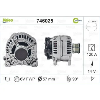 Alternateur VALEO 746025