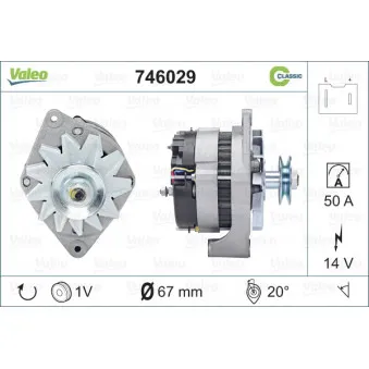 Alternateur VALEO 746029