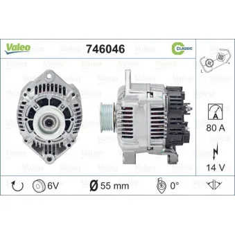 Alternateur VALEO 746046