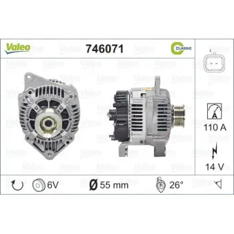 Alternateur VALEO 746071