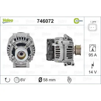 Alternateur VALEO 746072