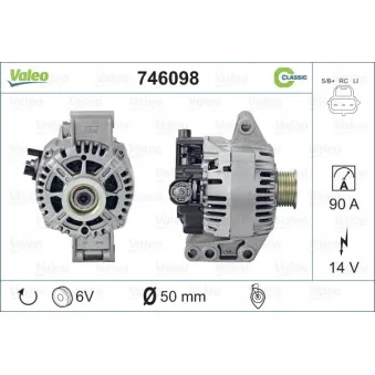 Alternateur VALEO 746098