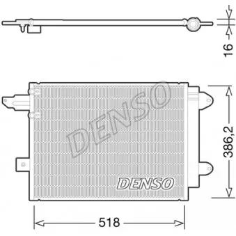 Condenseur, climatisation DENSO DCN02005