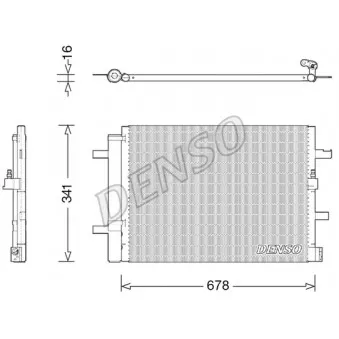 Condenseur, climatisation DENSO DCN02026