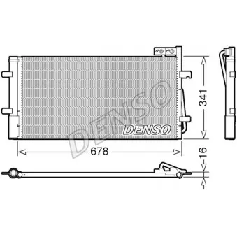 Condenseur, climatisation DENSO DCN02035