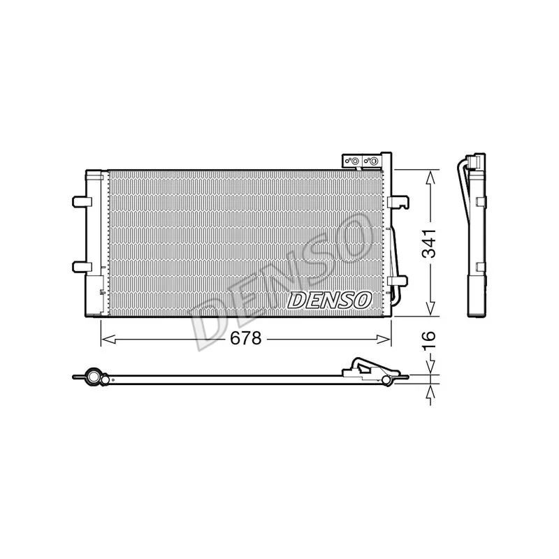 Condenseur, climatisation DENSO DCN02035