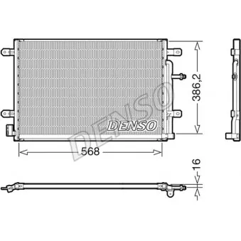 Condenseur, climatisation DENSO DCN02038