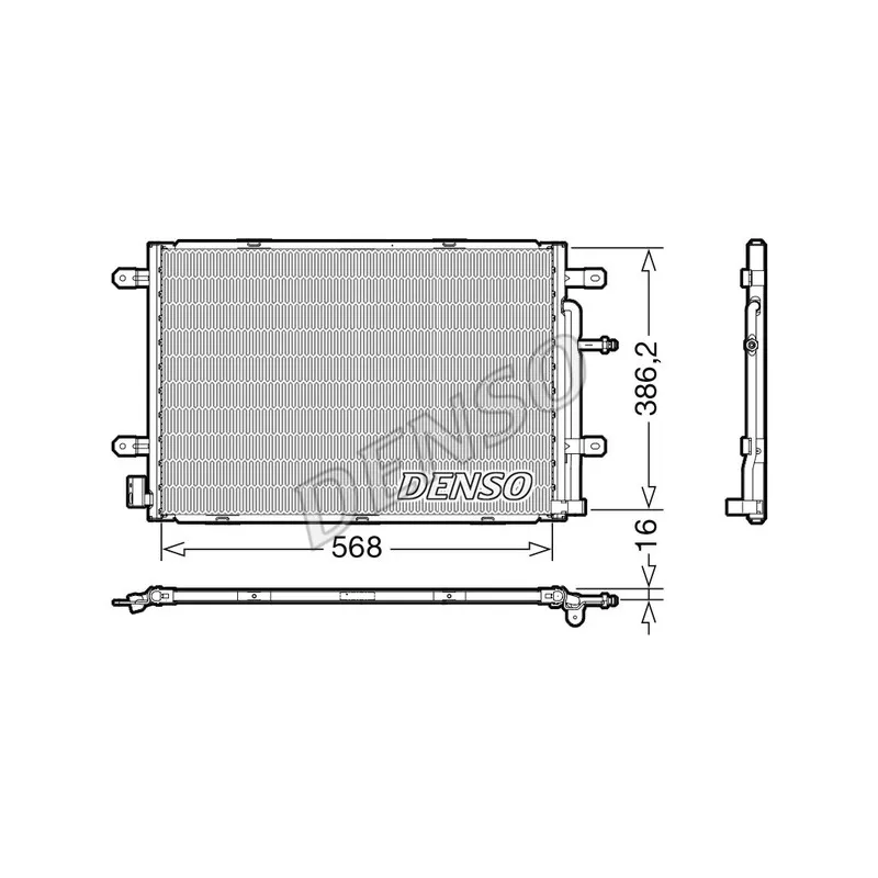 Condenseur, climatisation DENSO DCN02039