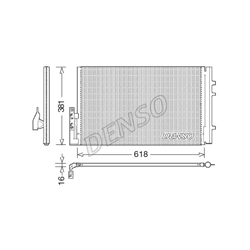 Condenseur, climatisation DENSO DCN05014