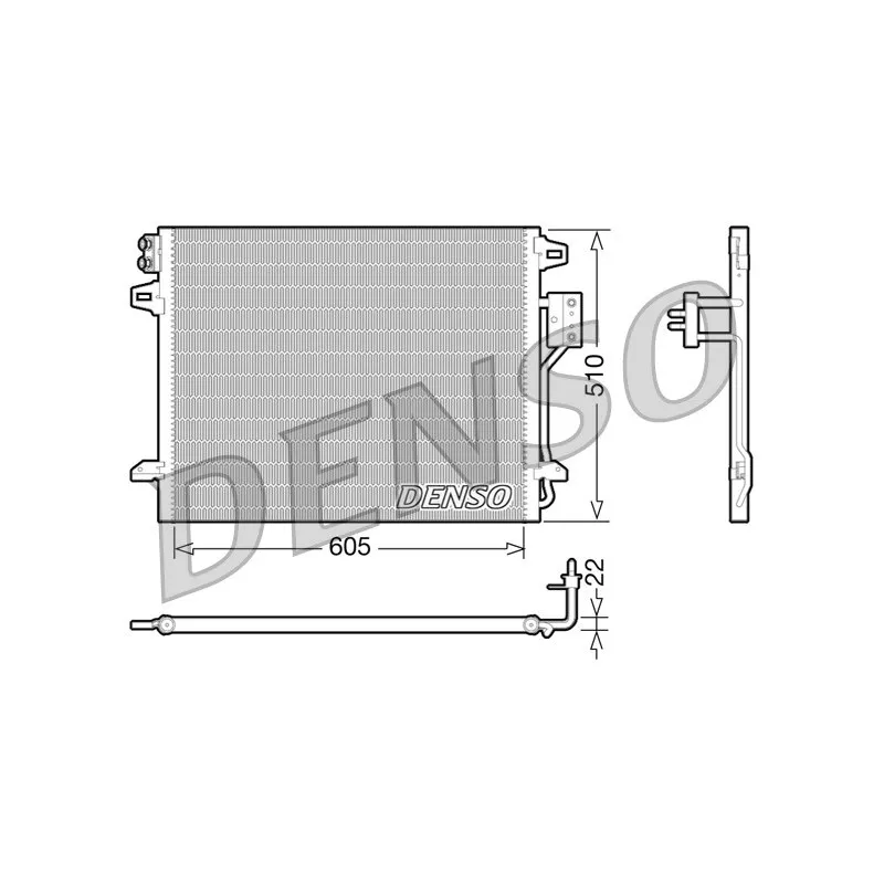 Condenseur, climatisation DENSO DCN06006