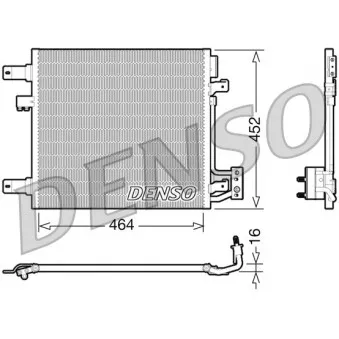 Condenseur, climatisation DENSO DCN06014