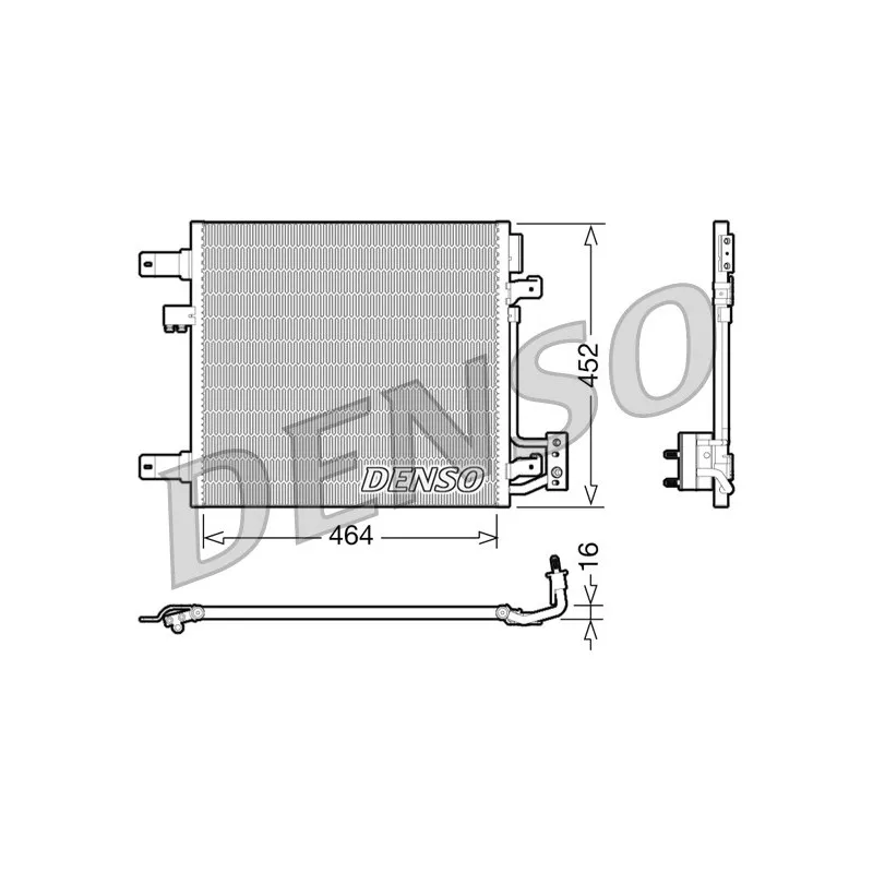 Condenseur, climatisation DENSO DCN06014