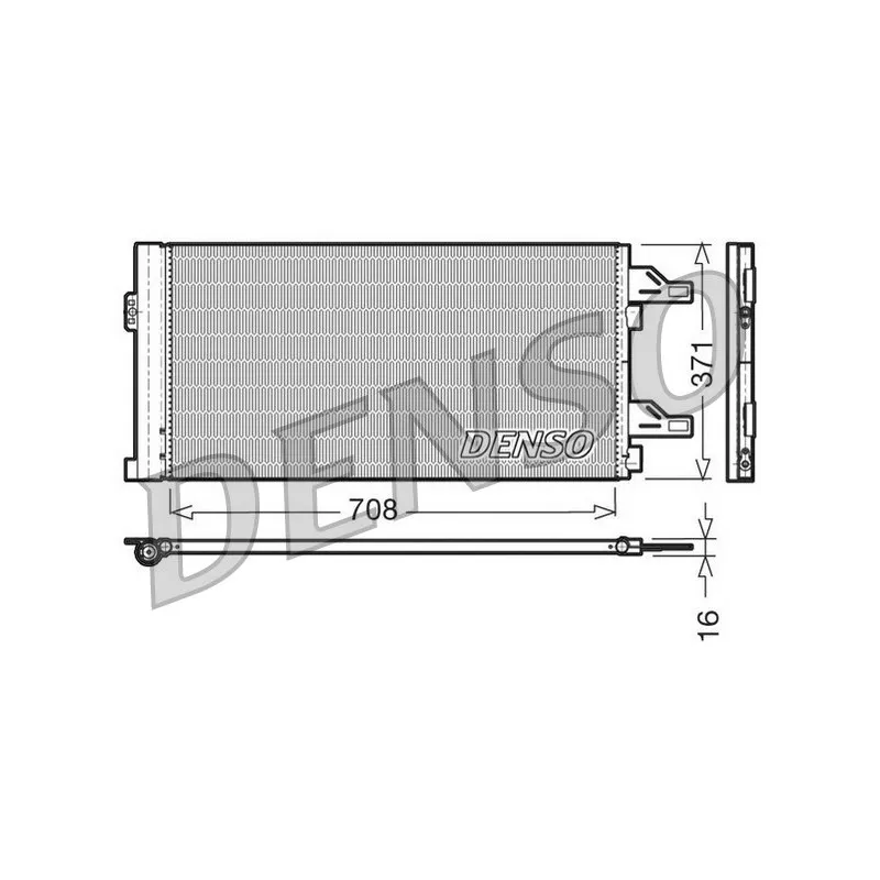 Condenseur, climatisation DENSO DCN07002