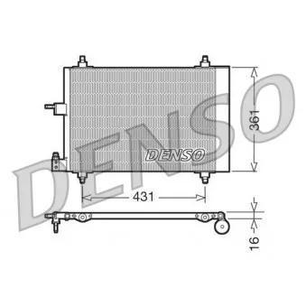 Condenseur, climatisation DENSO DCN07009