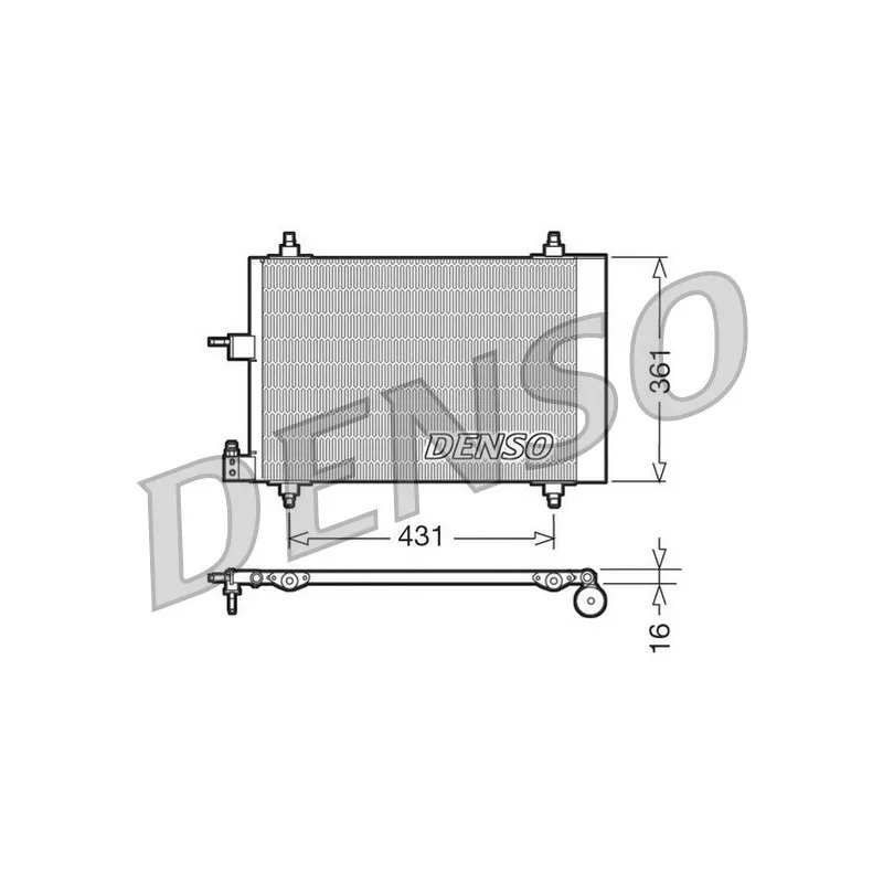 Condenseur, climatisation DENSO DCN07009