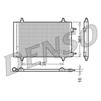 Condenseur, climatisation DENSO DCN07019