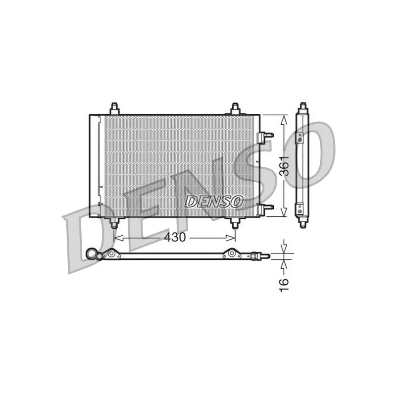 Condenseur, climatisation DENSO DCN07019