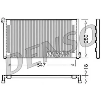 Condenseur, climatisation DENSO DCN09081