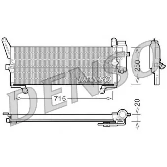 Condenseur, climatisation DENSO DCN09091