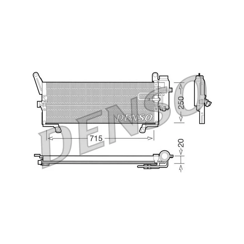 Condenseur, climatisation DENSO DCN09091