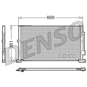 Condenseur, climatisation DENSO DCN10012