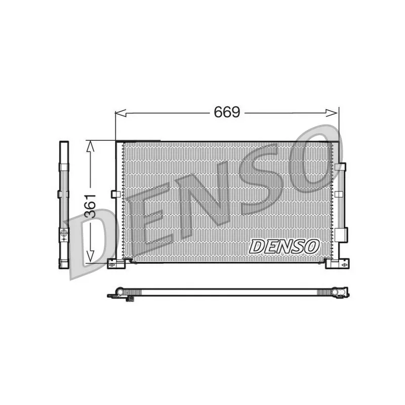 Condenseur, climatisation DENSO DCN10012