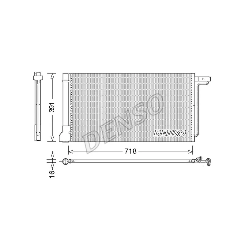 Condenseur, climatisation DENSO DCN10028