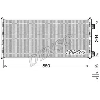 Condenseur, climatisation DENSO DCN10032