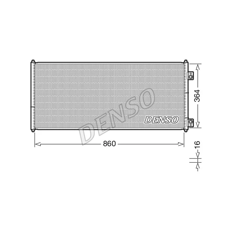 Condenseur, climatisation DENSO DCN10032