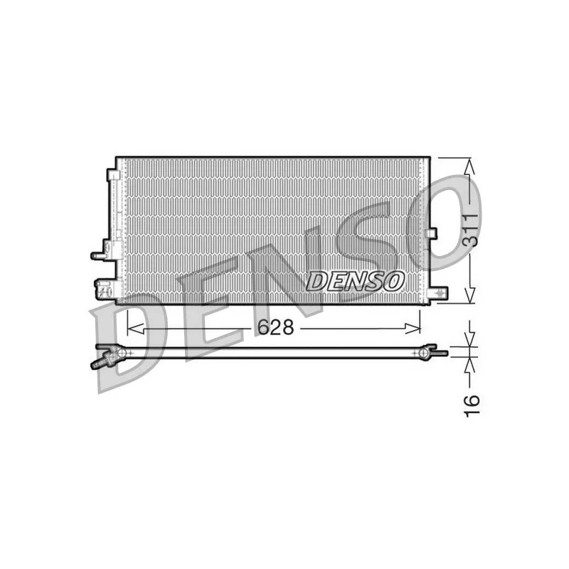 Condenseur, climatisation DENSO DCN11007